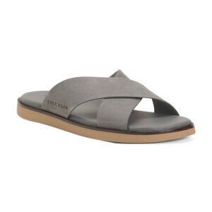 COLE HAAN Men's Leather Nantucket Cross Slides